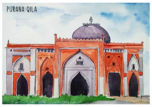 FlippAR Interactive, Augmented Reality, Delhi Themed, Postcards (10 Pack)