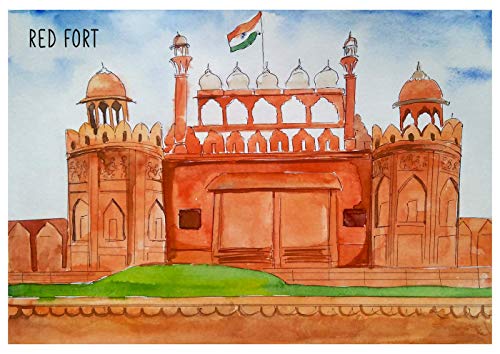 FlippAR Interactive, Augmented Reality, Delhi Themed, Postcards (10 Pack)