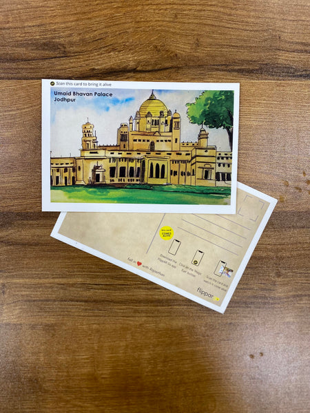 FlippAR Interactive, Augmented Reality, Rajasthan Themed, Postcards (8 Pack)