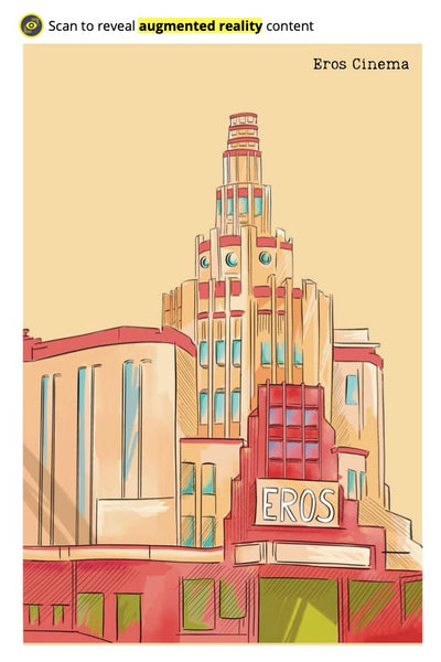 Set of 4 AR postcards of Mumbai