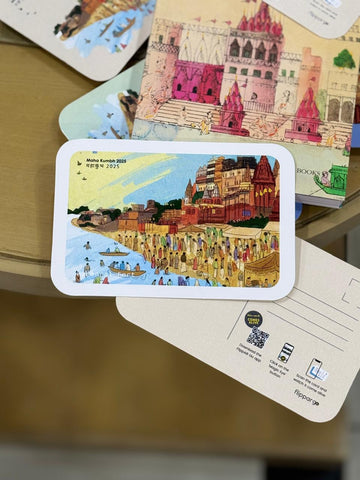 Maha Kumbh Postcard in Augmented Reality