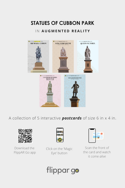 Cubbon Park - Statues of Legacy | AR Postcard Set (Set of 5)