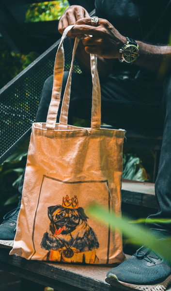 FlippAR Augmented Reality Tote bags - Pug