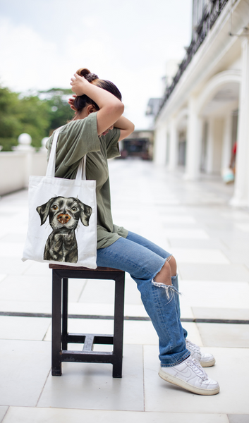 FlippAR Augmented Reality Tote bags - Black Retriever