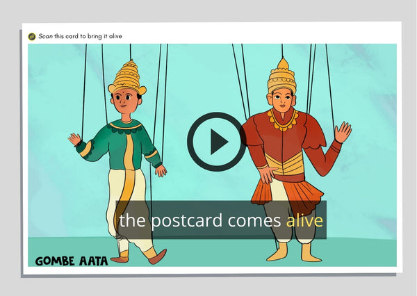 FlippAR - Dance Forms of Karnataka Postcards That Come Alive in Augmented Reality