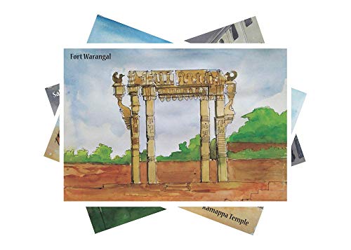 FlippAR Interactive, Augmented Reality, Telangana Themed, Postcards (pack of 8)