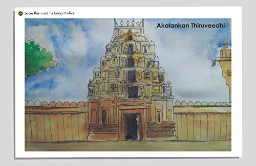 FlippAR Srirangam Postcards in augmented reality (Set of 10)