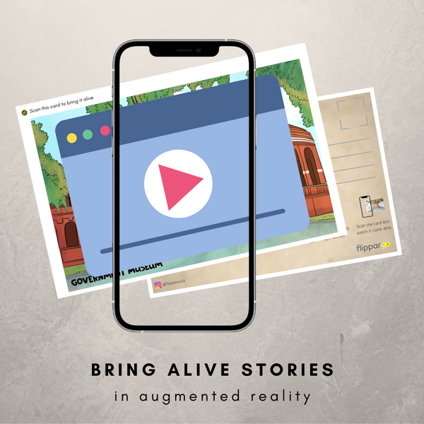 FlippAR Chennai postcards that comes alive in Augmented Reality