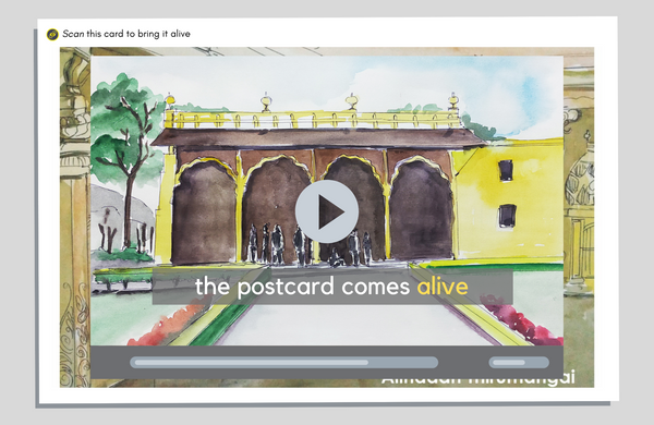 FlippAR postcards covering iconic places in and around Bangalore, interactive augmented reality.(Pack of 8)