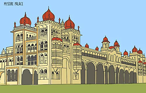 FlippAR Interactive, Augmented Reality, Mysore Themed, Postcards (6 Pack)