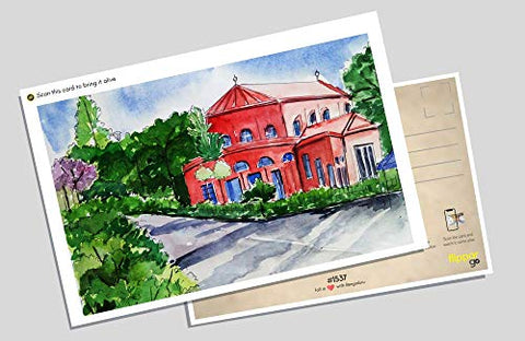 FlippAR Bangalore postcards covering iconic places, interactive augmented reality. (Pack of 5), Set 3