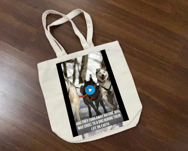 FlippAR Augmented Reality Tote Bag - Husky