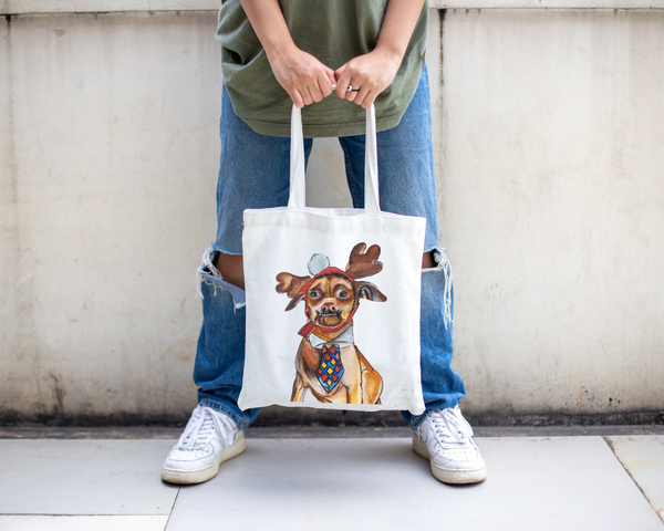 FlippAR Augmented Reality Tote bags - Chihuahua