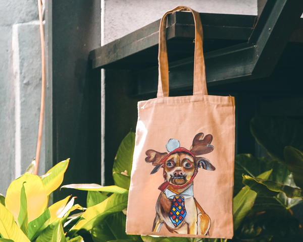 FlippAR Augmented Reality Tote bags - Chihuahua