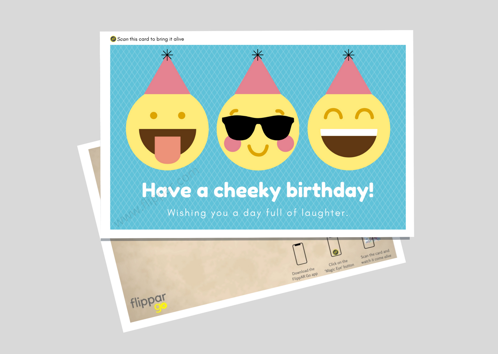 FlippAR's - The Emoji Birthday Card That Comes Alive In Augmented Reality