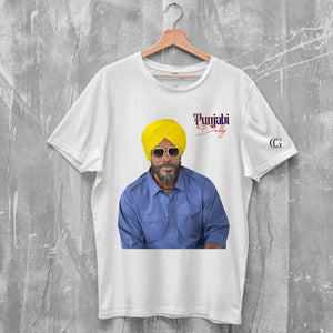 Punjabi Daddy T-Shirts by Chris Gayle (Set 1) (White)